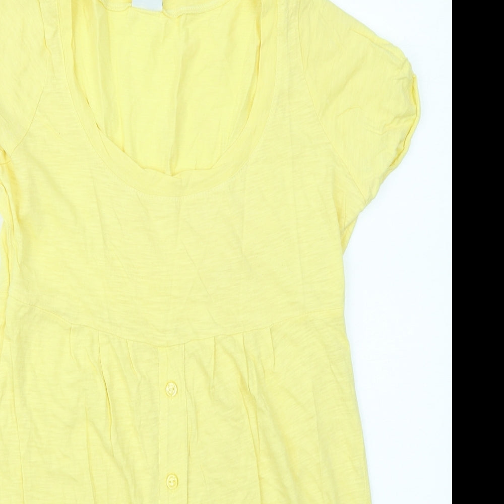 Gina Tricot Womens Yellow   Skater Dress  Size S