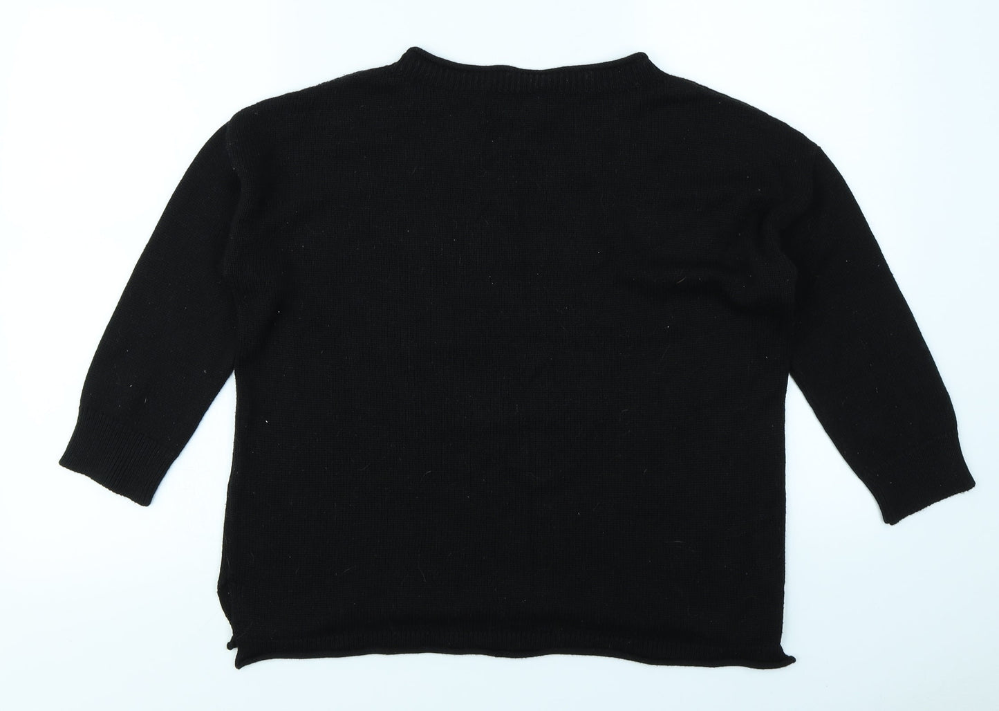 Papaya Womens Black   Pullover Jumper Size S
