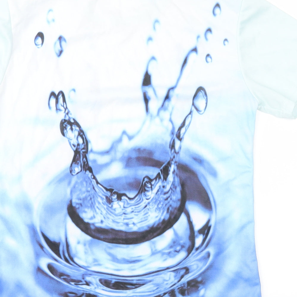 Devin Du Womens Blue   Basic T-Shirt Size M