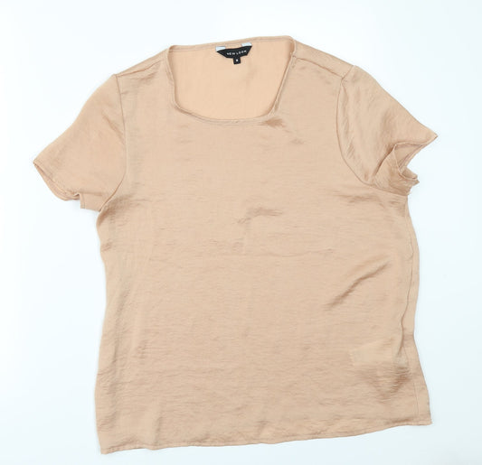 New Look Womens Orange   Tunic Blouse Size 8
