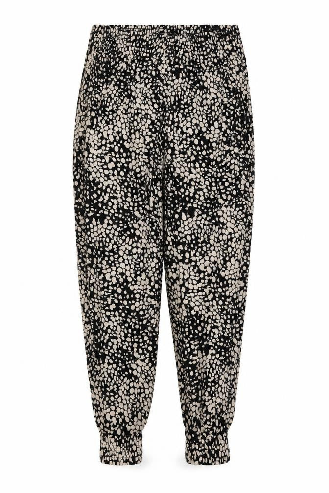H&M Womens Beige Animal Print  Trousers  Size S L24 in