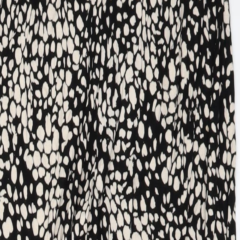 H&M Womens Beige Animal Print  Trousers  Size S L24 in