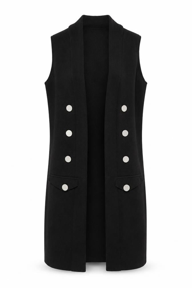 Primark Womens Black   Cardigan Jumper Size S  - Button Detail