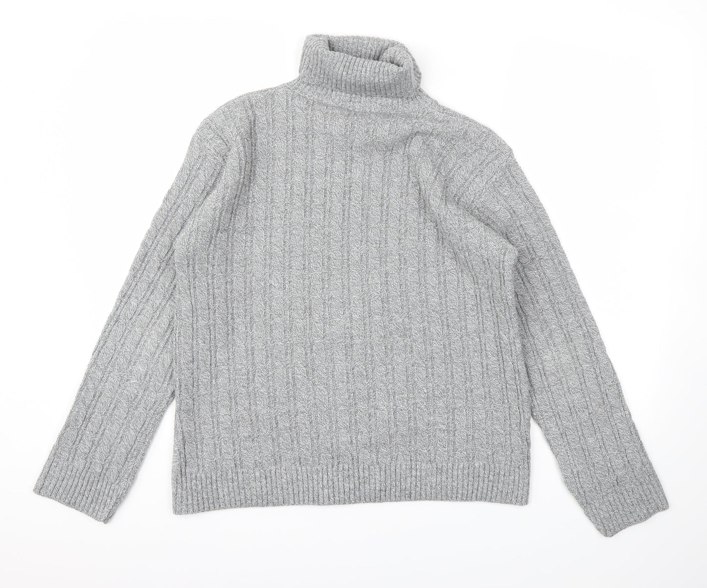 Preworn Womens Grey Houndstooth  Pullover Jumper Size M