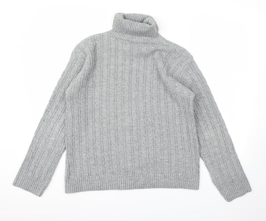 Preworn Womens Grey Houndstooth  Pullover Jumper Size M