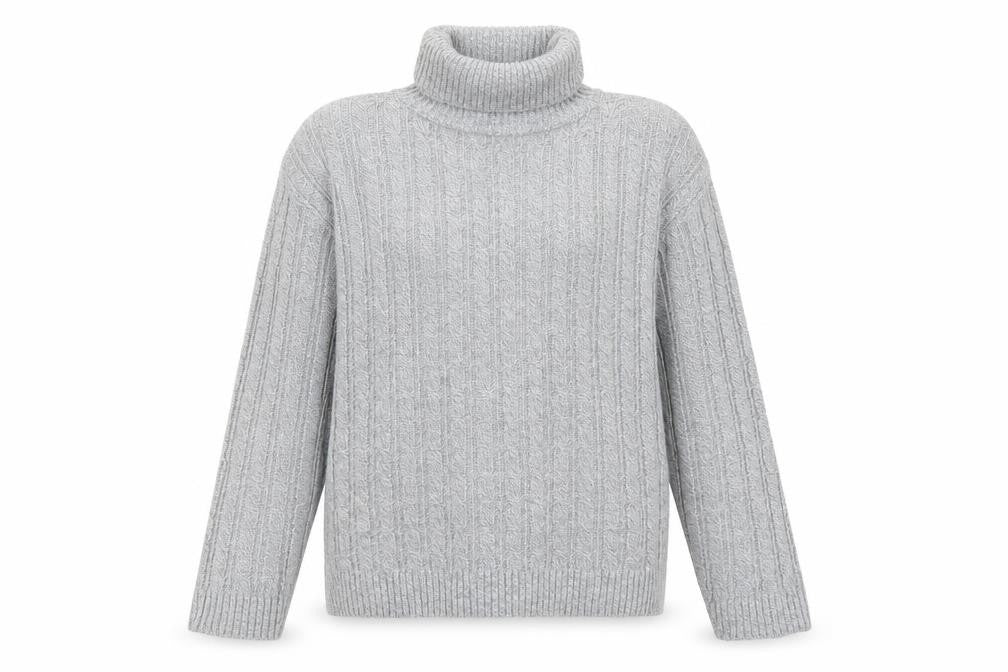 Preworn Womens Grey Houndstooth  Pullover Jumper Size M
