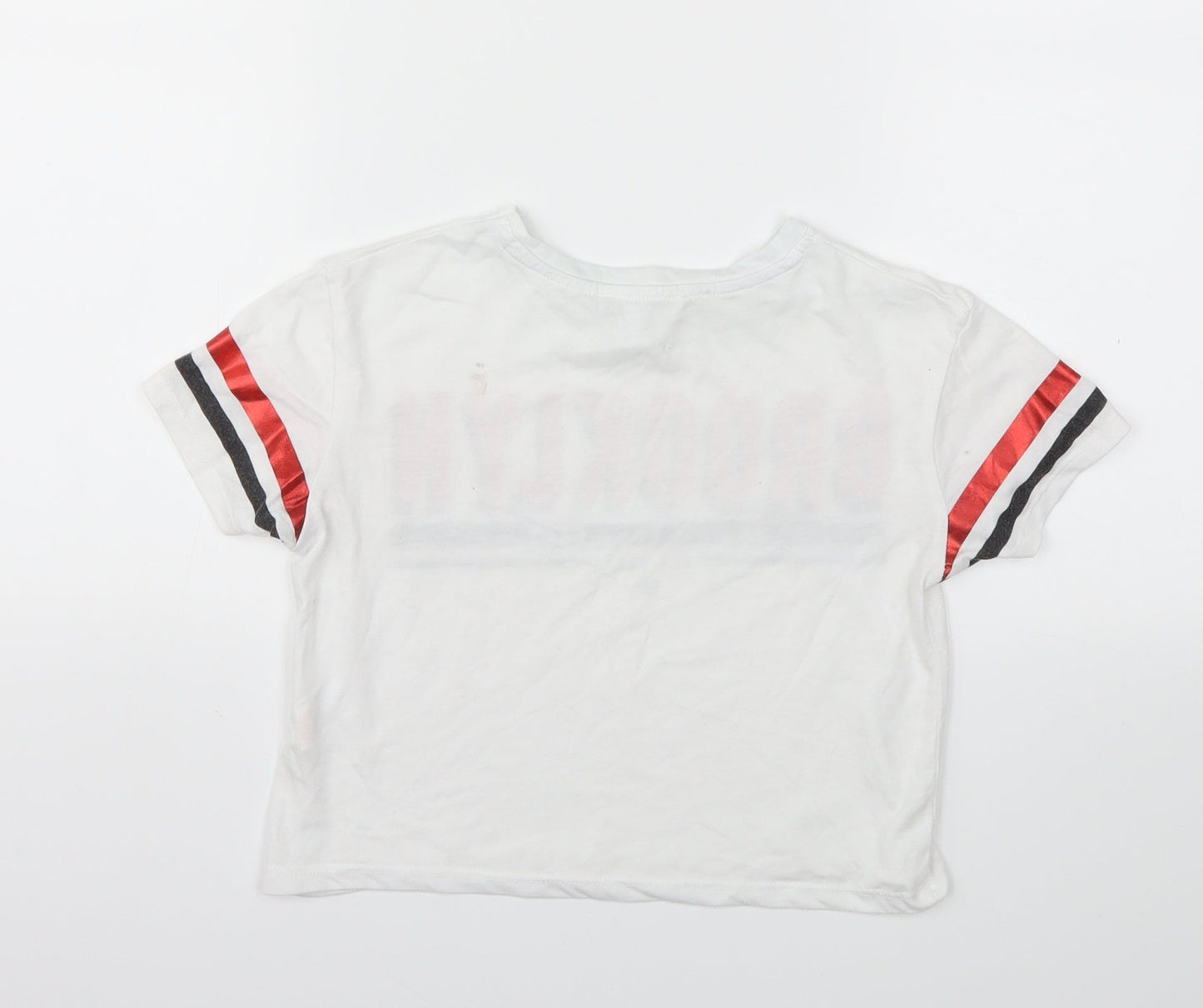 Primark Girls White   Basic T-Shirt Size 7-8 Years