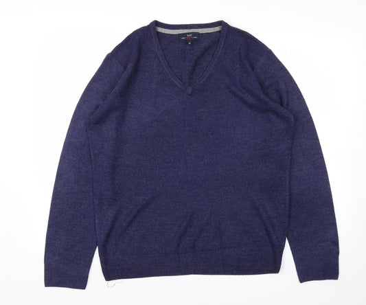 Easy Mens Blue   Pullover Sweatshirt Size M