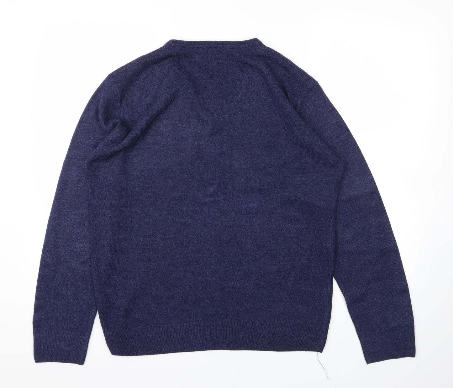 Easy Mens Blue   Pullover Sweatshirt Size M