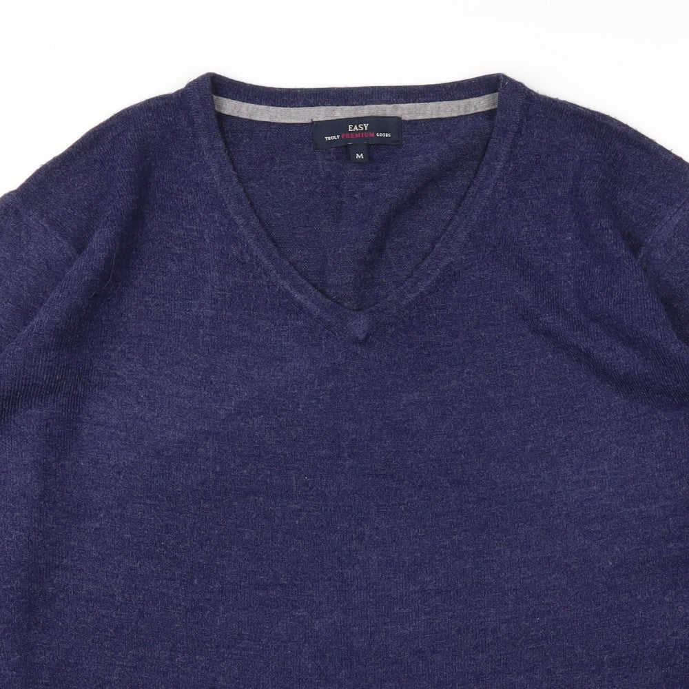 Easy Mens Blue   Pullover Sweatshirt Size M