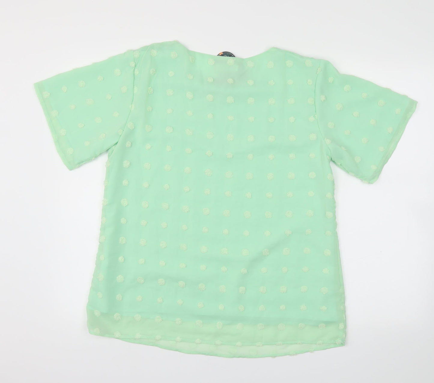 Blooming Jelly Womens Green   Basic Blouse Size M
