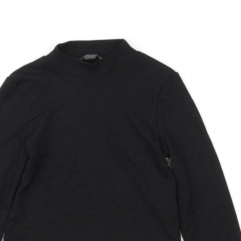 Primark Girls Black   Basic T-Shirt Size 10-11 Years
