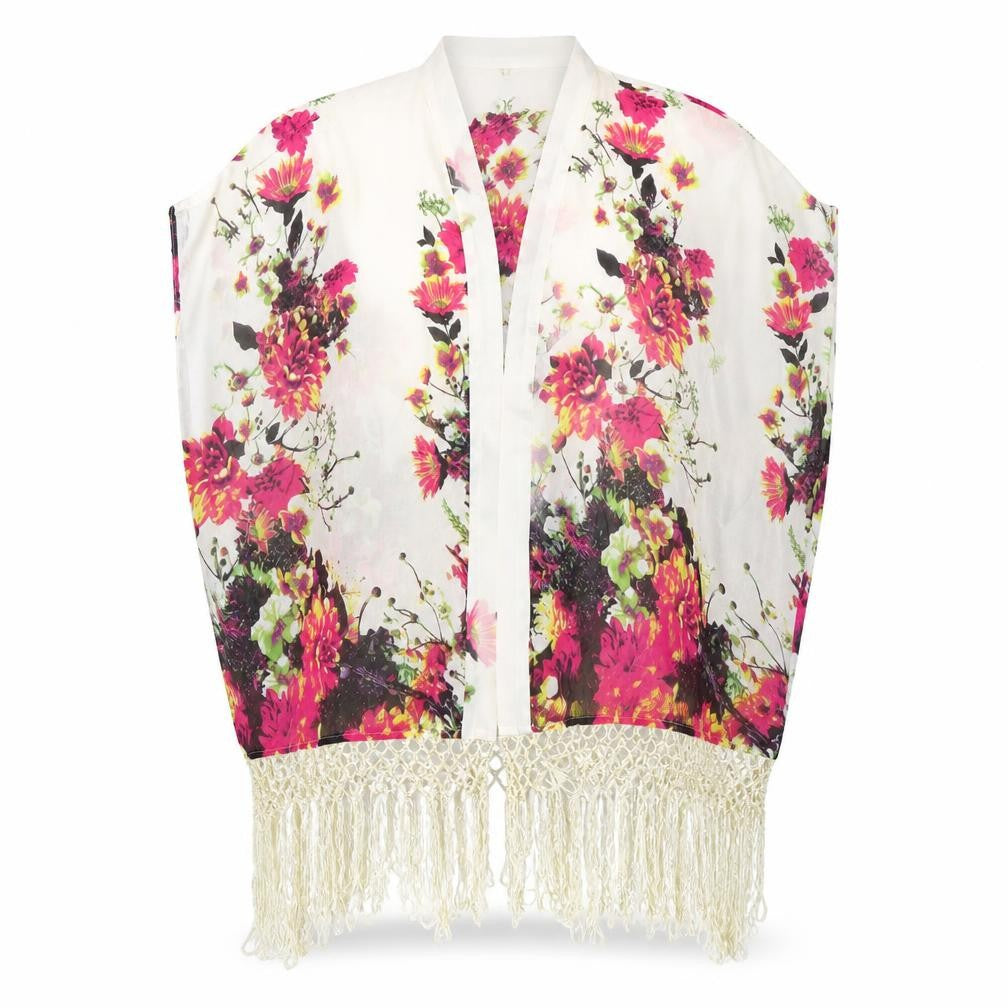 Parisian Collection Womens Multicoloured Floral  Cardigan Jumper Size 8