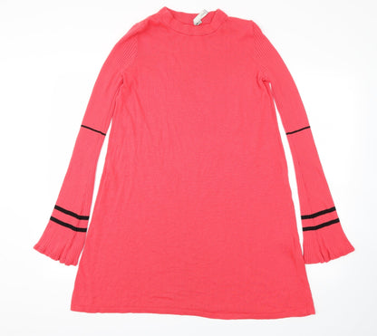 Front view of ASOS women’s red fit & flare, size UK 8
