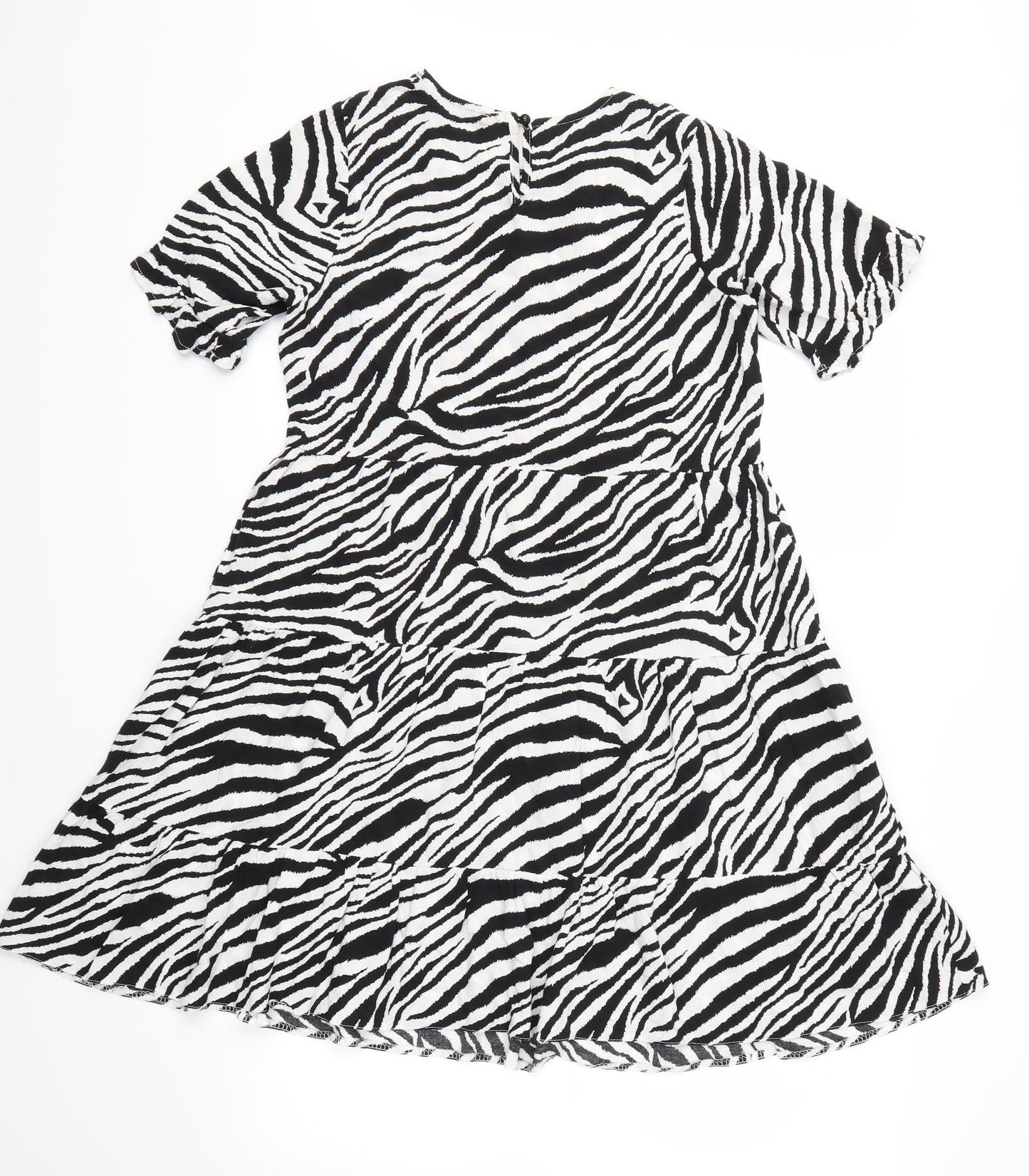 Select Womens Black Animal Print  Fit & Flare  Size 6