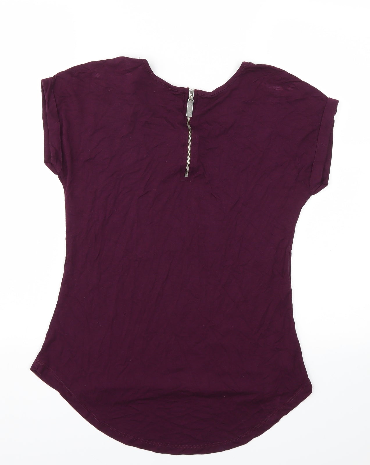 Select Womens Purple   Basic T-Shirt Size 10