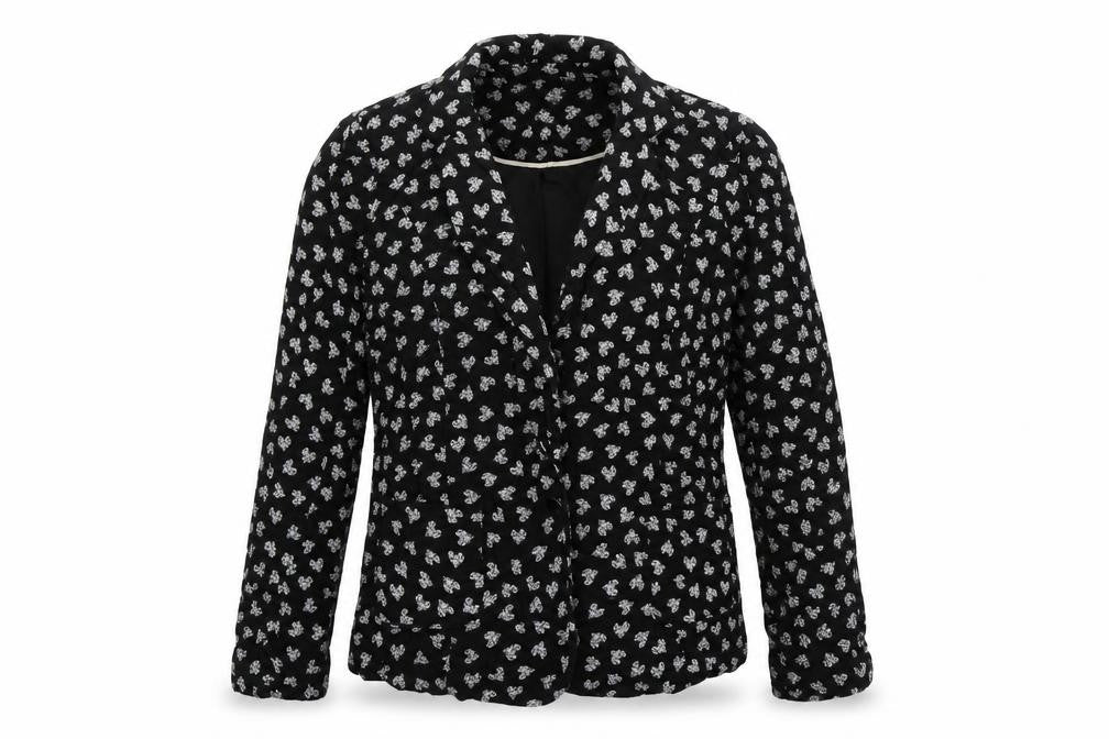 Primark Womens Black Geometric  Jacket  Size 12