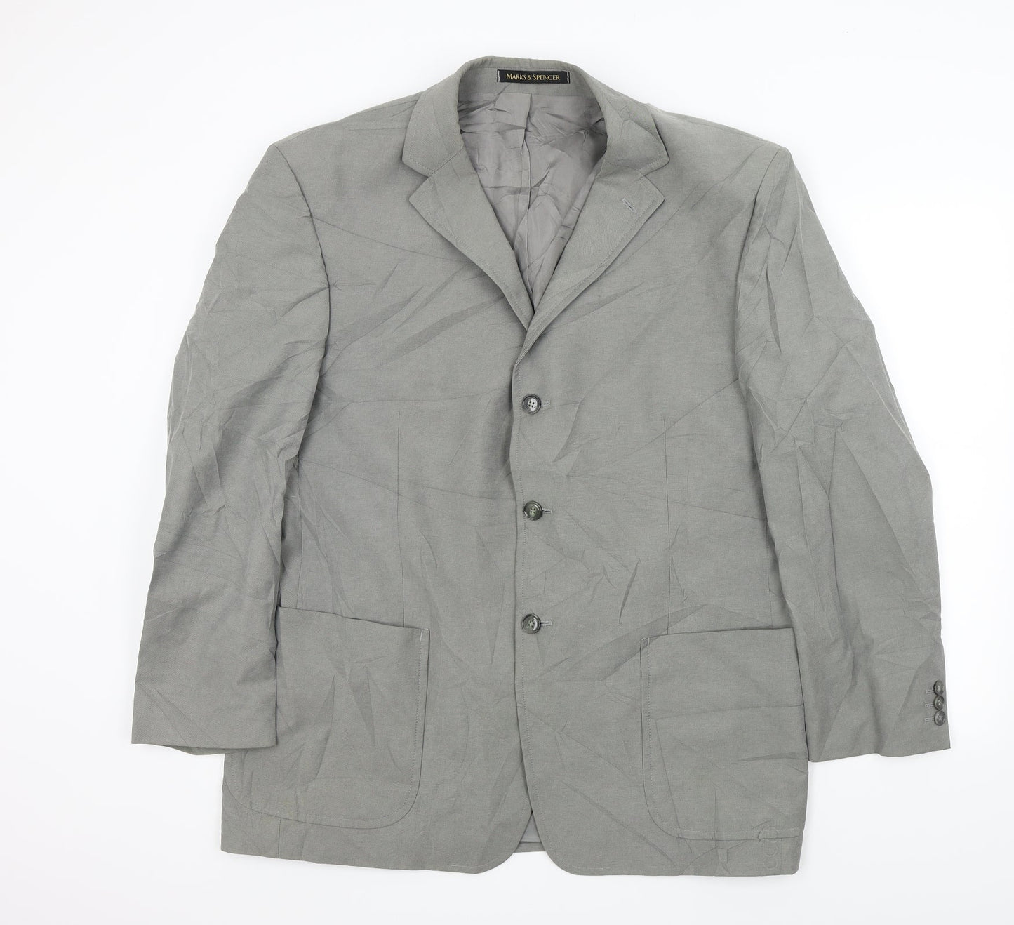 M&S Mens Grey   Jacket Suit Jacket Size M