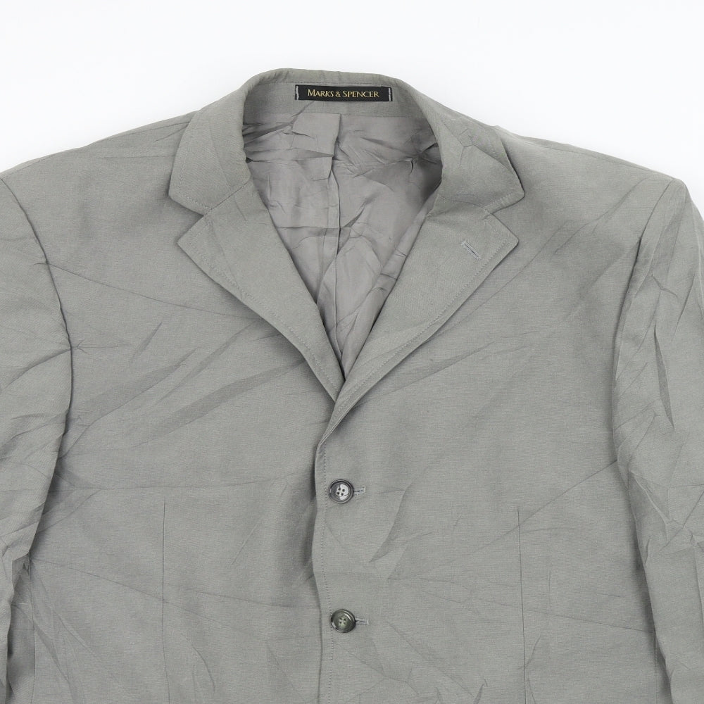 M&S Mens Grey   Jacket Suit Jacket Size M