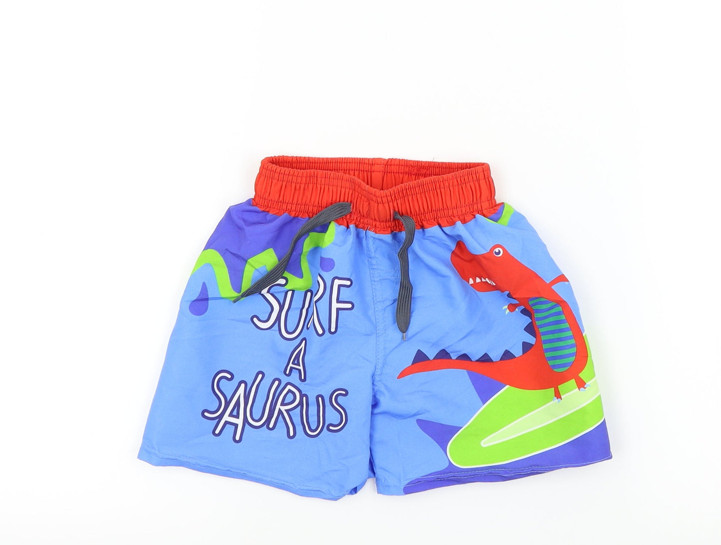 cool summer Boys Multicoloured Colourblock  Bermuda Shorts Size 2 Years - surf a saurus