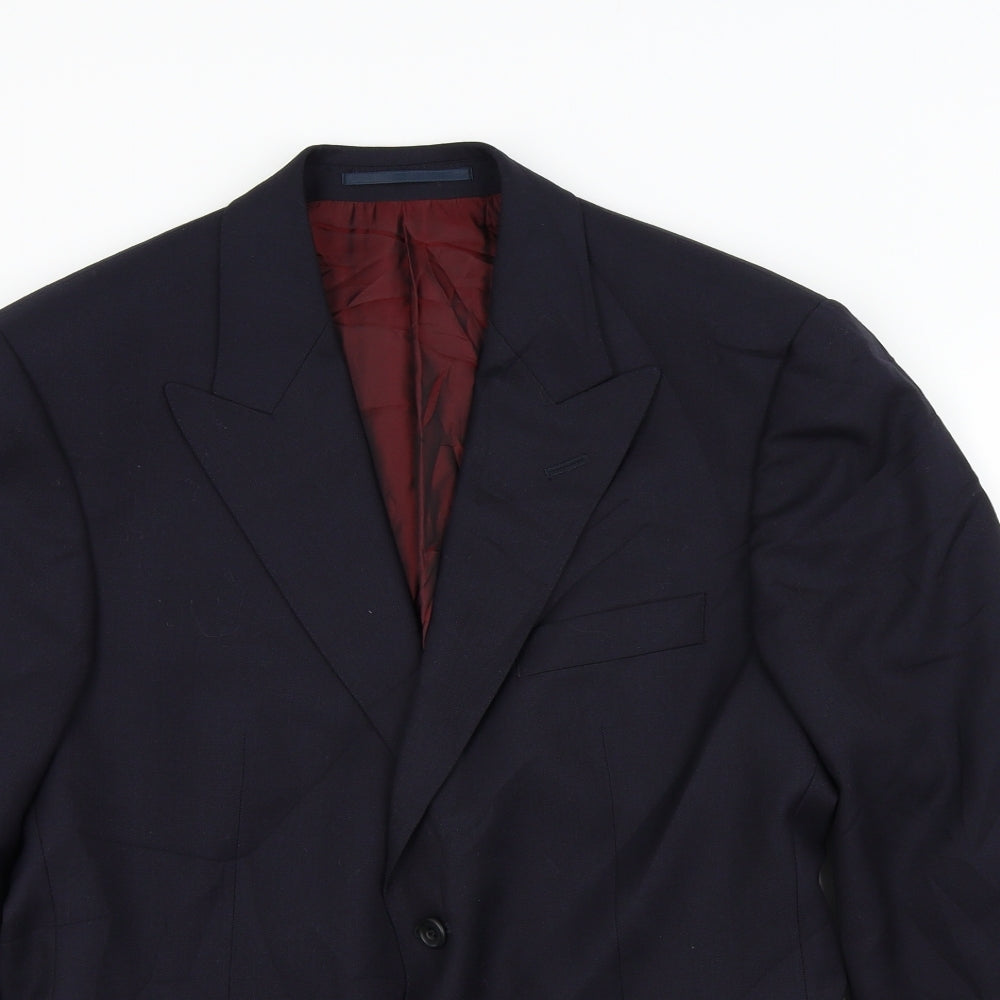 Preworn Mens Blue   Jacket Suit Jacket Size L