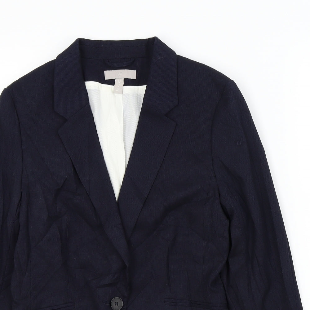 H&M Womens Blue   Gilet Jacket Size 8