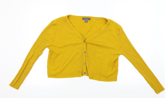 Primark  Womens Yellow   Cardigan Jumper Size 20