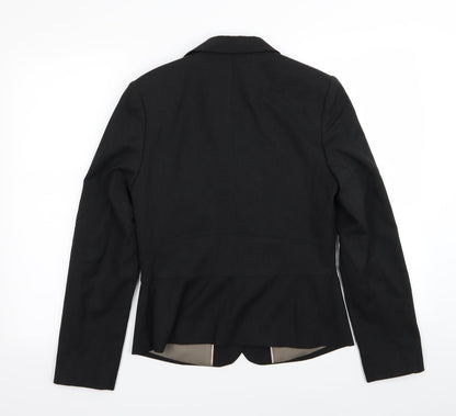 Preloved AMARANTO Womens Black   Jacket Blazer Size 10 - Back