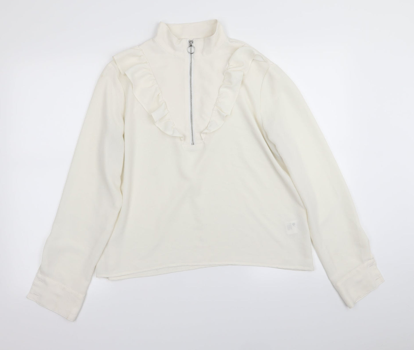 Monki Womens White   Basic Blouse Size M