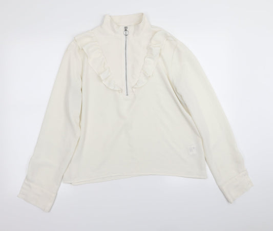 Monki Womens White   Basic Blouse Size M