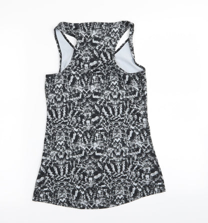 Preloved F&F Womens Multicoloured Geometric  Basic Tank Size 8 - Back