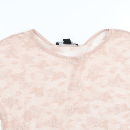 Primark Womens Pink Floral  Basic Blouse Size 8