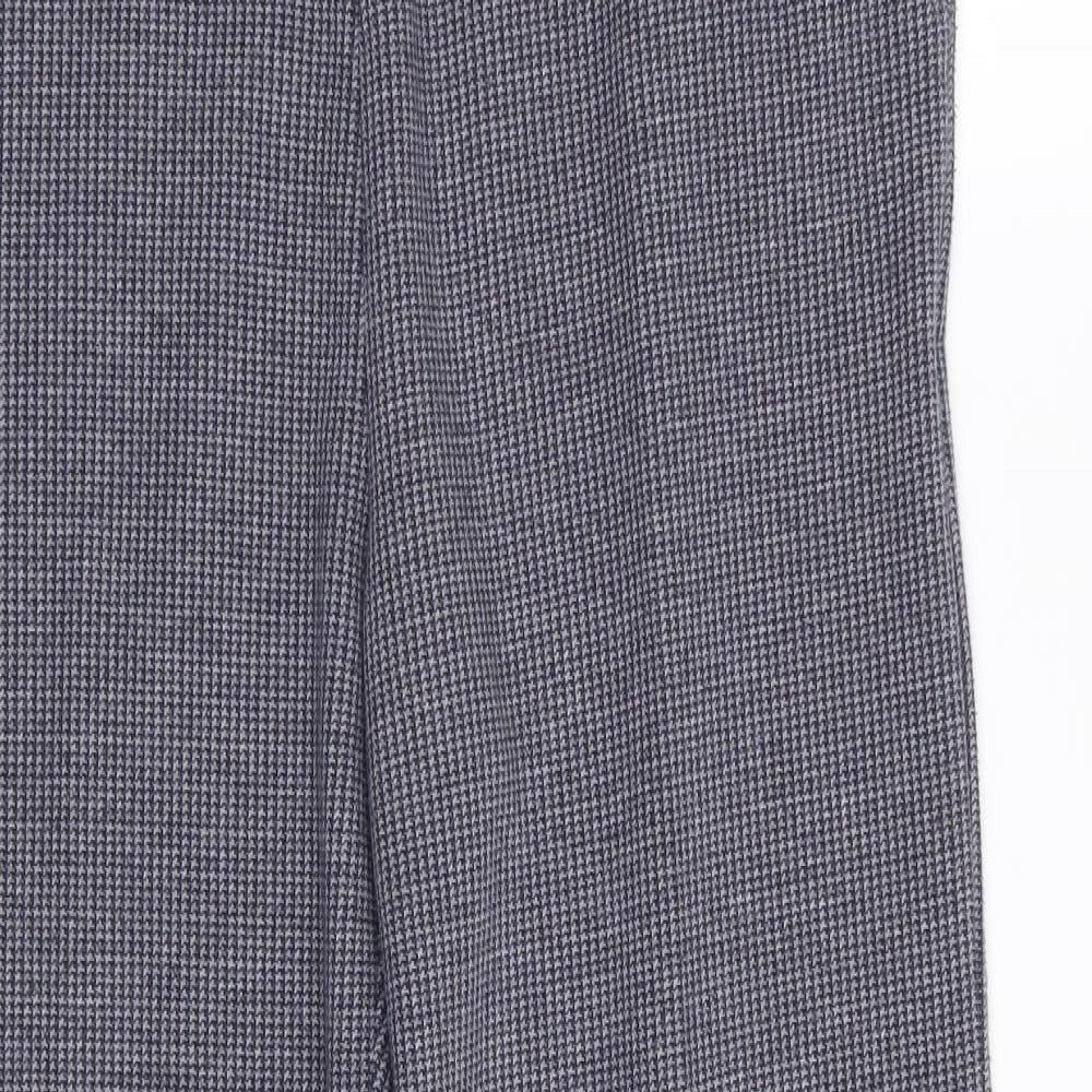 Preworn Womens Blue Houndstooth  Trousers  Size 30 in L27 in