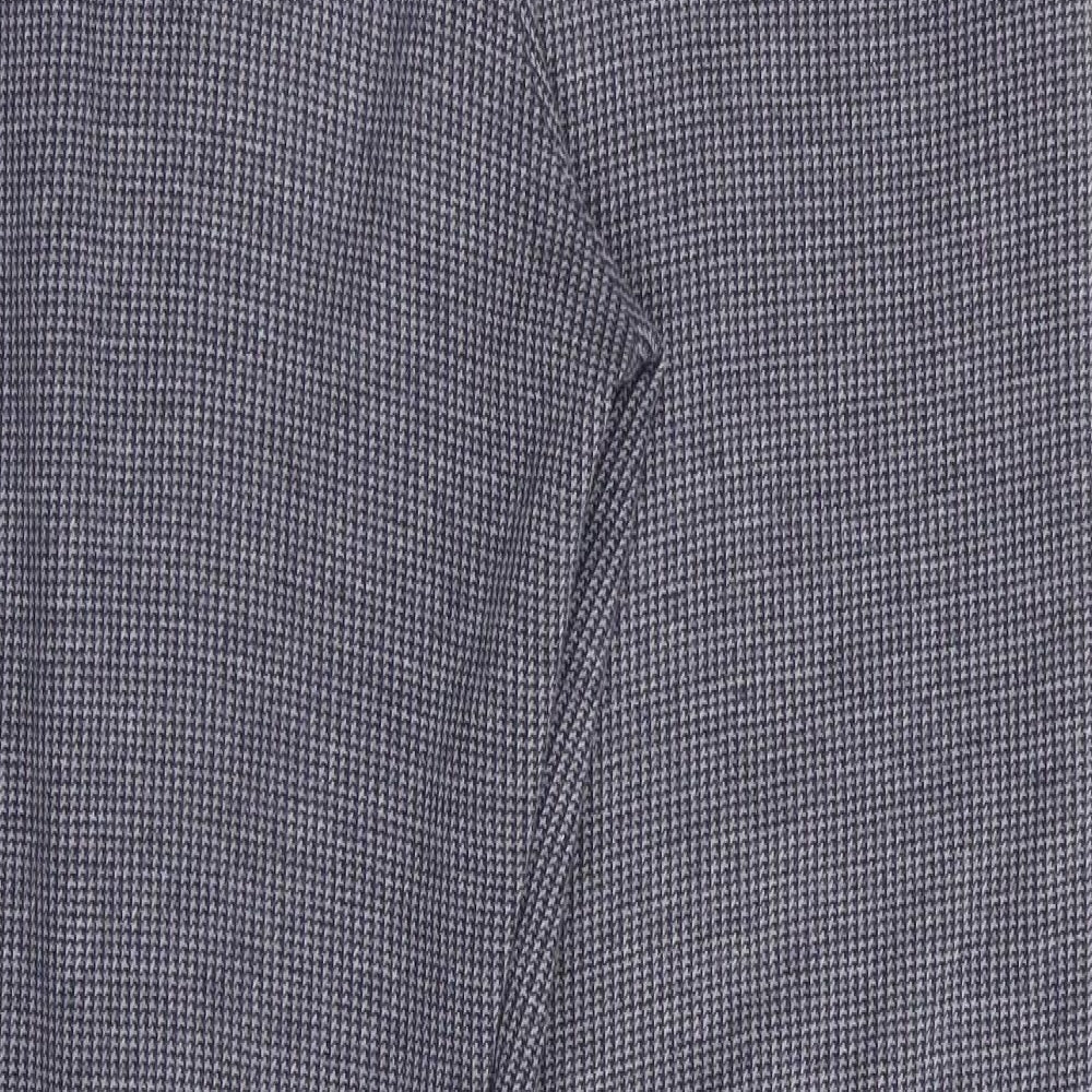 Preworn Womens Blue Houndstooth  Trousers  Size 30 in L27 in