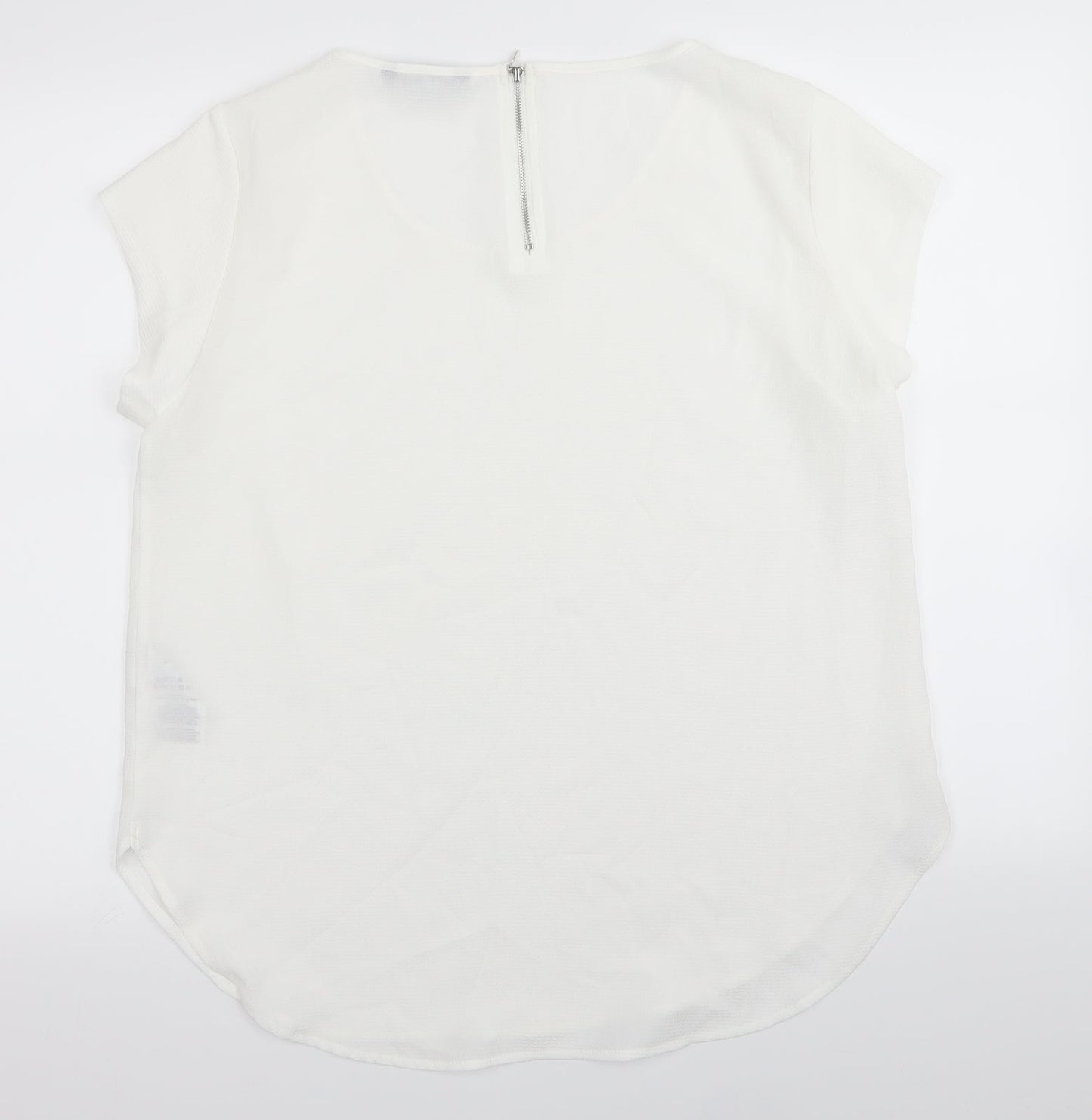 Only Womens White   Basic Blouse Size 8