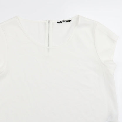 Only Womens White   Basic Blouse Size 8