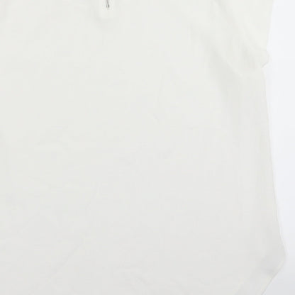 Only Womens White   Basic Blouse Size 8
