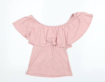 Preloved Atmosphere Womens Pink   Basic T-Shirt Size 8 - Front