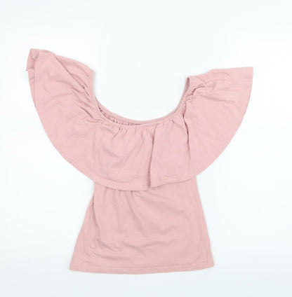 Preloved Atmosphere Womens Pink   Basic T-Shirt Size 8 - Back