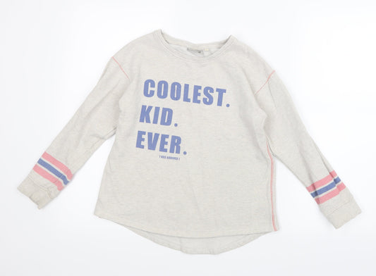 NEXT Girls Beige   Pullover Jumper Size 10 Years