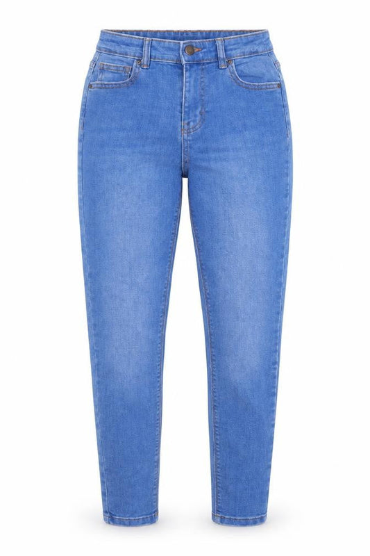 Denim Co. Womens Blue  Denim Straight Jeans Size 10 L26.5 in
