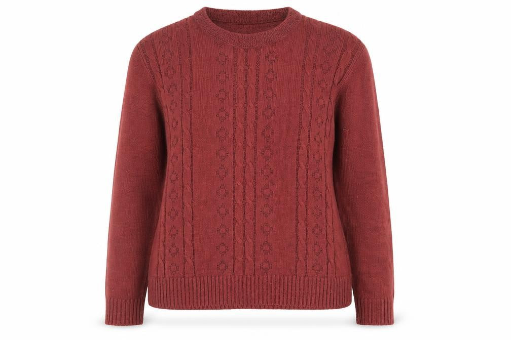 Pyari Womens Red  Knit Pullover Jumper Size L