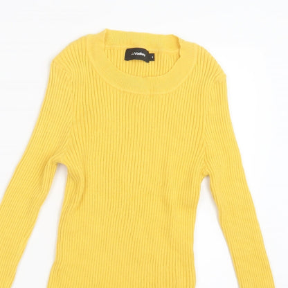 Preloved Miss Valley Womens Yellow   Basic T-Shirt Size S - Detail