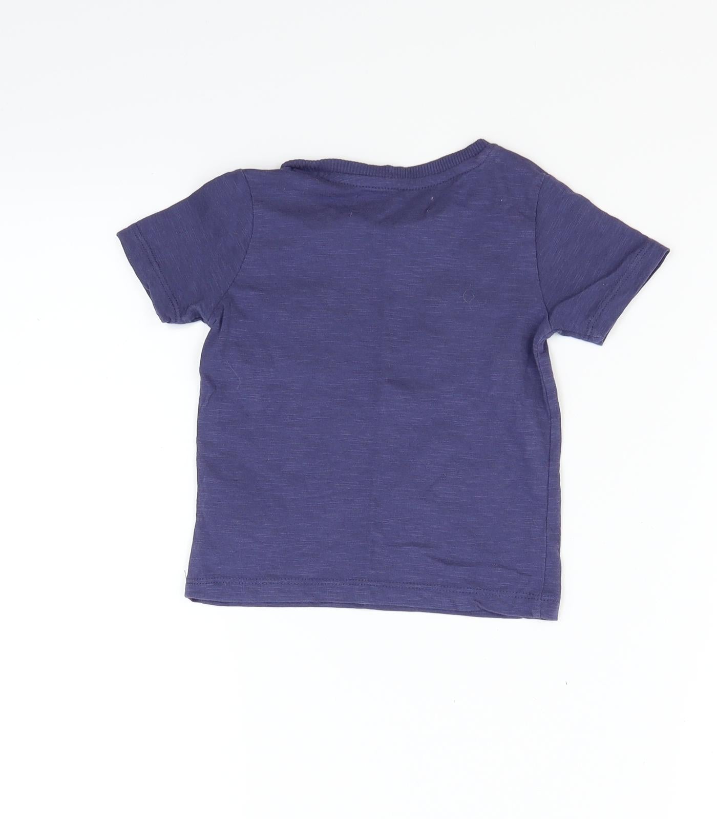 Minoti  Blue   Basic T-Shirt Size 12 Months