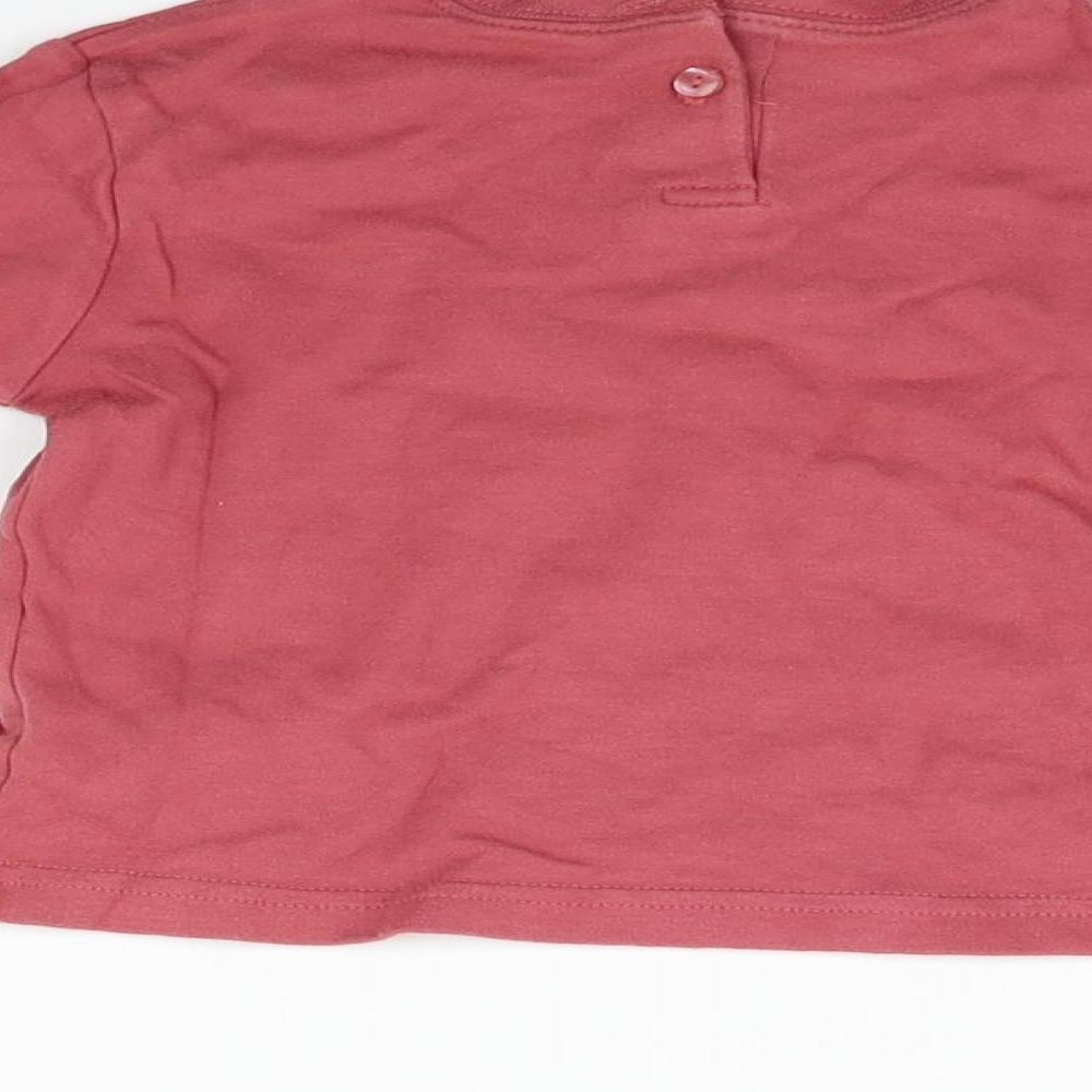 George  Pink   Basic T-Shirt Size 12-18 Months  - Super hero