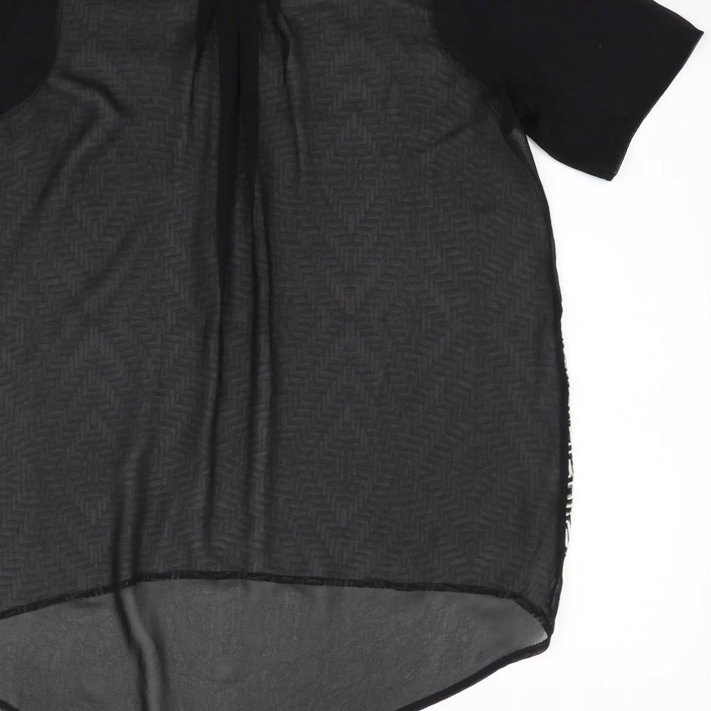 George Womens Black   Basic T-Shirt Size 12