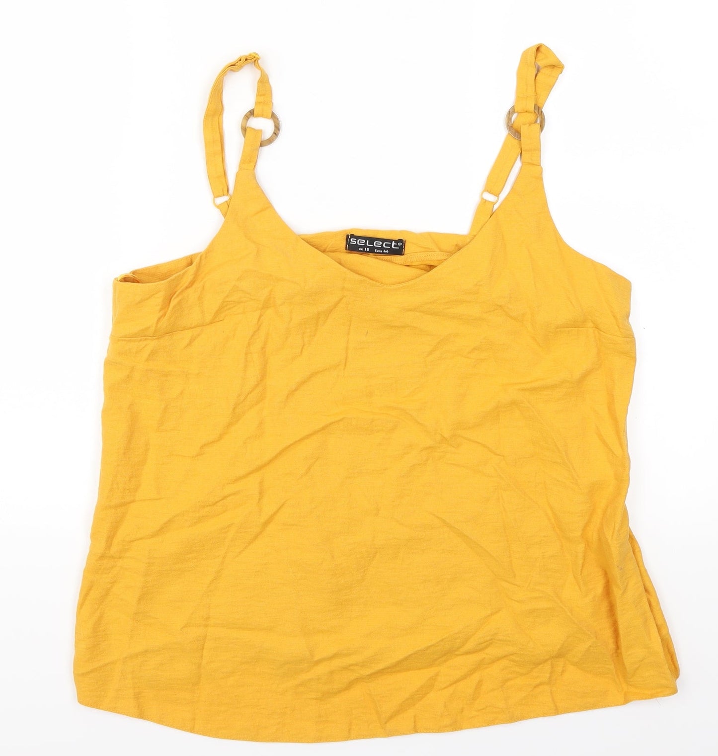 Select Womens Orange   Basic Tank Size 16