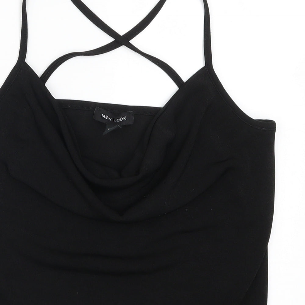 New Look Womens Black   Basic Tank Size 8