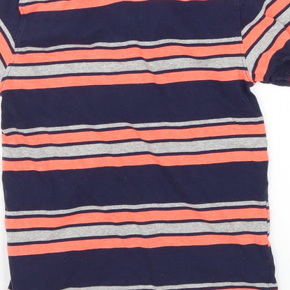Preloved Blue Zoo Boys Blue Striped  Basic Polo Size 5-6 Years  - Pink - Label