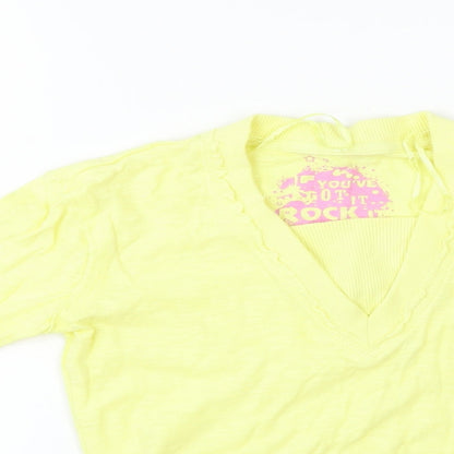 George Girls Yellow   Pullover Jumper Size 6-7 Years